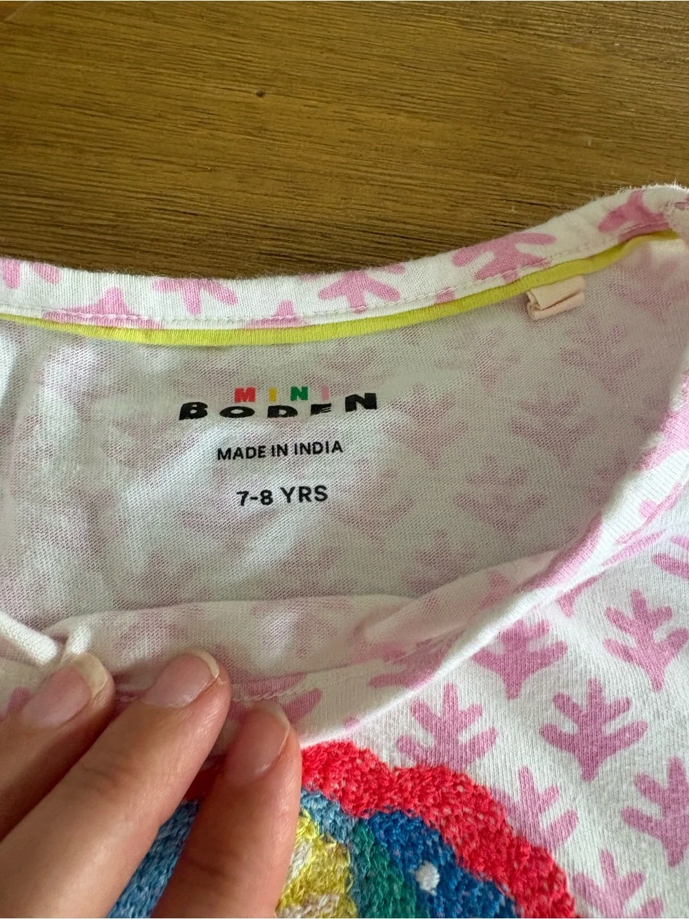 Mini Boden skirt & top bundle size 7